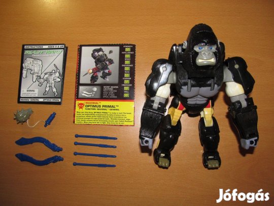 Régi Beast Wars Transformers Figura: Optimus Primal (Hasbro, 1996)