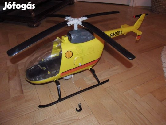Régi Big Jim helikopter járgány: Rescue Copter (Mattel, 1977) 72 cm