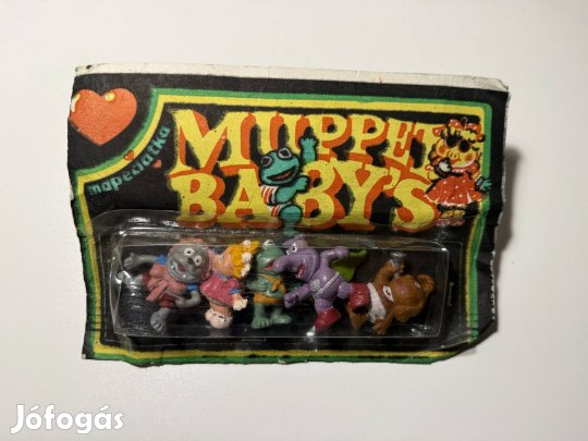 Régi Bontatlan bliszteres csomagolásban régi figurák Muppet Baby's