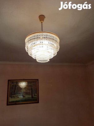 Régi Csehszlovák kör alakú lámpa átm 40cm hibátlan