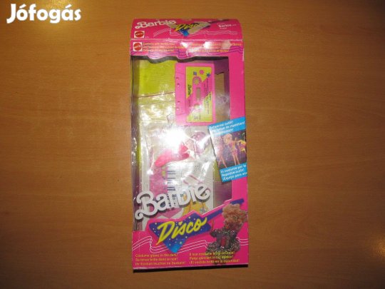 Régi Disco Barbie figura doboza és kiegészítői (Mattel, 1989)