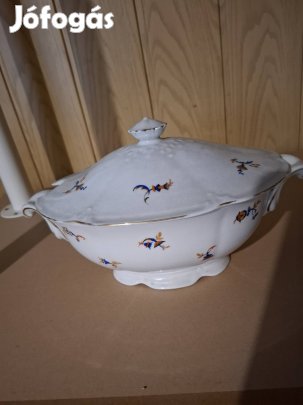 Régi Drasche porcelán leveses tál eladó 