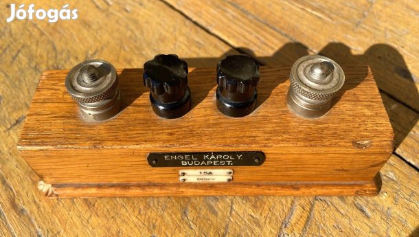 Régi Engel féle elektromos műszer antik söntellenállás műszaki régiség
