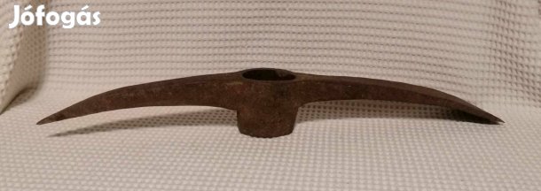 Régi Erős Kovácsolt Vas Csákány / Csákányfej / Kerti Szerszám