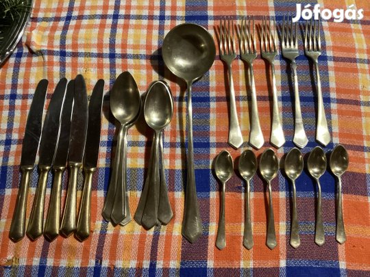 Régi Étkészlet evőeszköz készlet 