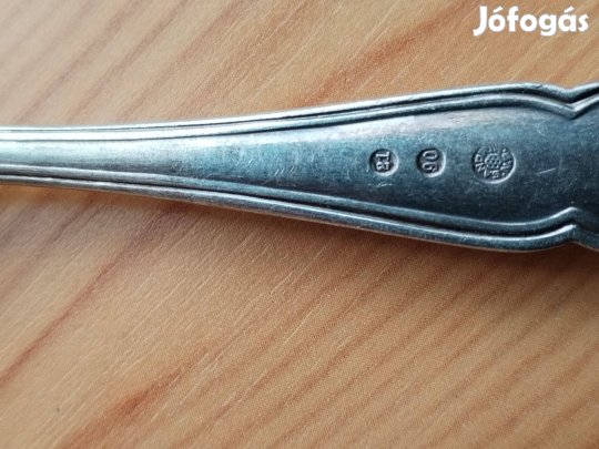 Régi Ezüstözött jelzett 5 db kiskanál