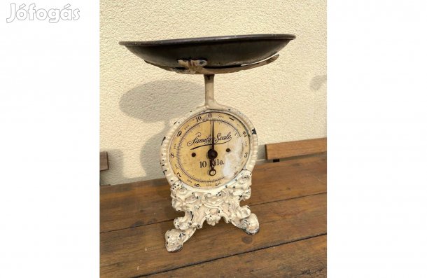 Régi Family Scala óramérleg antik konyhai mérleg 10 kg