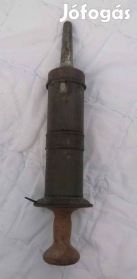 Régi Fém & Fa Hurkatöltő / Kolbásztöltő