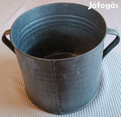Régi Füles Bádog / Horganyzott Mosófazék / Dézsa / Edény