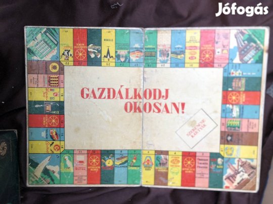 Régi Gazdálkodj okosan társasjáték tábla 2500 Ft 