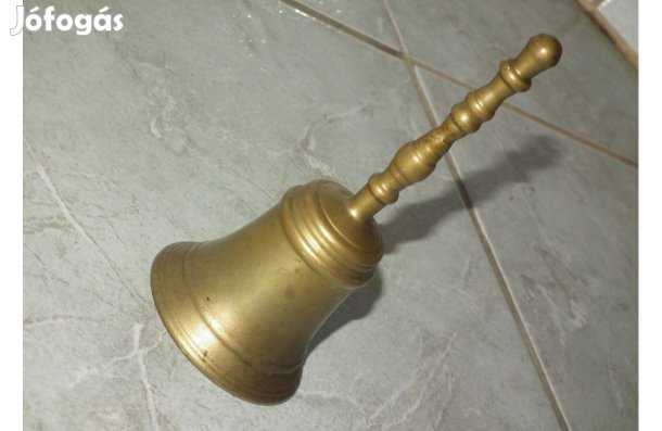 Régi Hivatali vagy cselédcsengő nr.1 - Réz asztali csengő kis harang