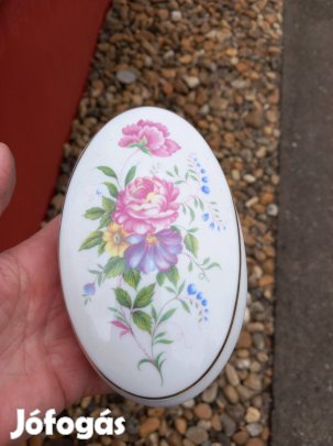 Régi Hollóházi nagyobb ovális porcelán Hajnalka bonbonos