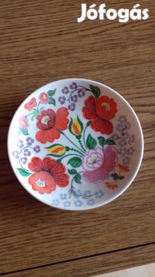 Régi Hollóházi porcelán Matyó mintás fali tányér 20cm