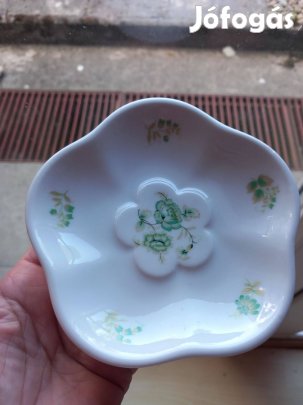 Régi Hollóházi porcelán nagy Anna mintás kínáló