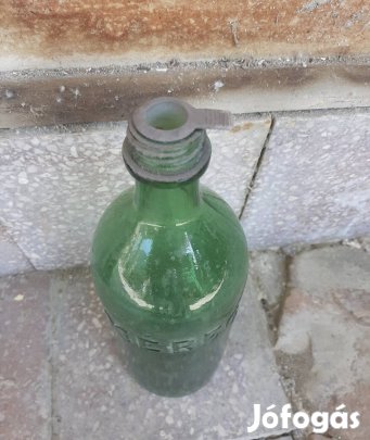 Régi Hypos üveg, dombor felirat