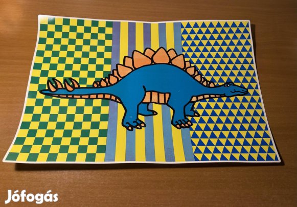 Régi IKEA gyerek asztalvédő, íróasztal alátét  dinoszauruszos