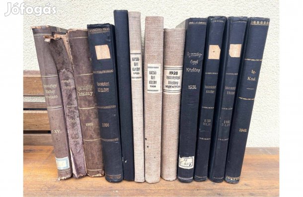 Régi Igazságügyi Közlöny antikvár könyv 1904-1943 egyes évfolyamok