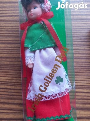Régi Ír Golleen népviseleti baba figura hibátlan 20 cm