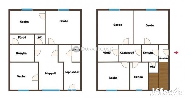 Régi-Kertvárosban eladó egy 180 m-es, kétszintes családi ház