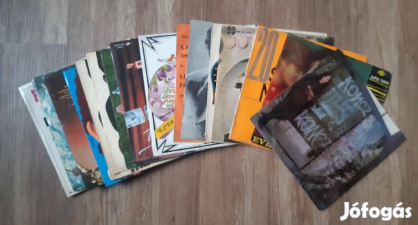 Régi LP, bakelit lemezek