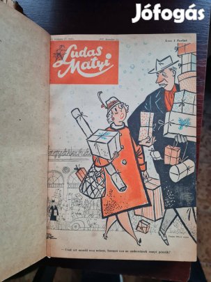 Régi Ludas Matyi gyűjtemény 1957-61. bekötve