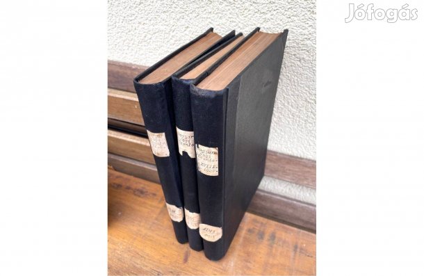 Régi Magyar Jogi Szemle folyóirat antikvár könyv 1925., 1929., 1937