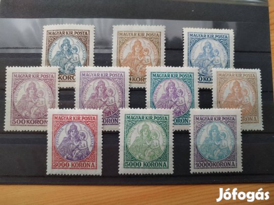 Régi Magyar Madonnás bélyegsor 1921/25