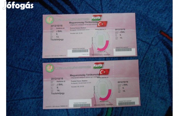 Régi Magyar-Török meccsbelépő