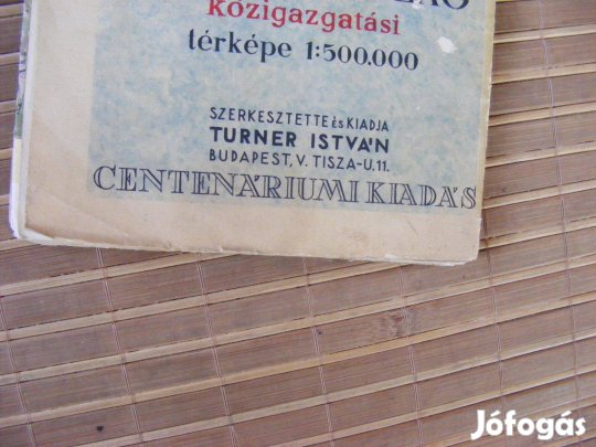 Régi Magyarország térkép, Centenáriumi, ritka, bő 10000 engedménnyel