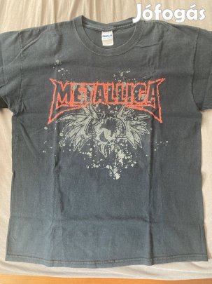 Régi Metallica koponyás rock metal póló eredeti L Gildan