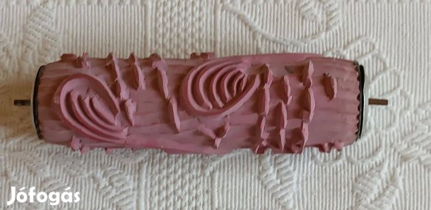 Régi Mintás Szobafestő Gumihenger / Festőhenger