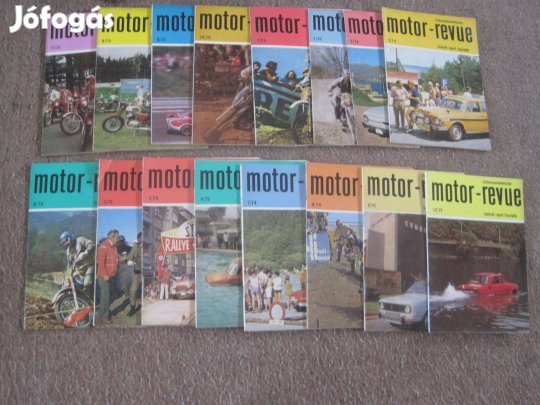 Régi Motor Revű füzetek 1975-ből 18 db