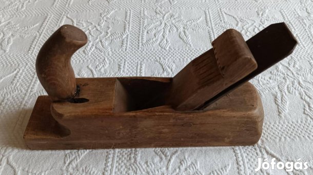 Régi Nagy Asztalos Natúr Fa Gyalu / Kézi Szerszám