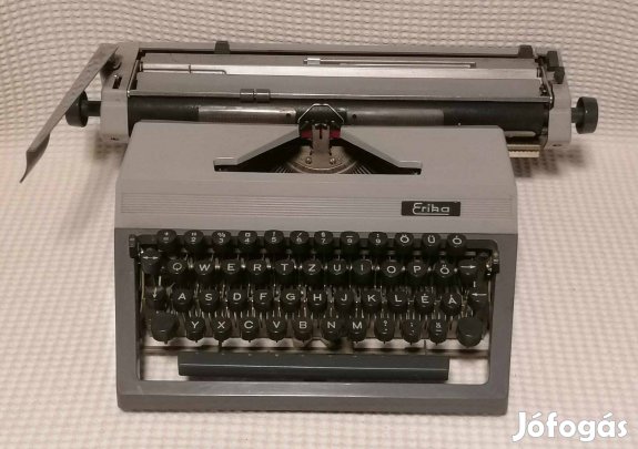 Régi Német "Erika" Szürke Mechanikus / Táska Írógép