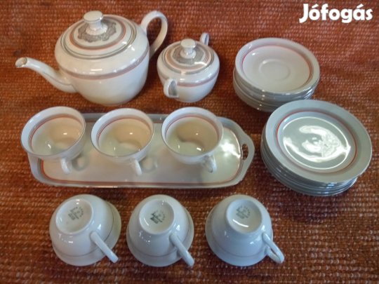 Régi Német porcelán teás készlet 