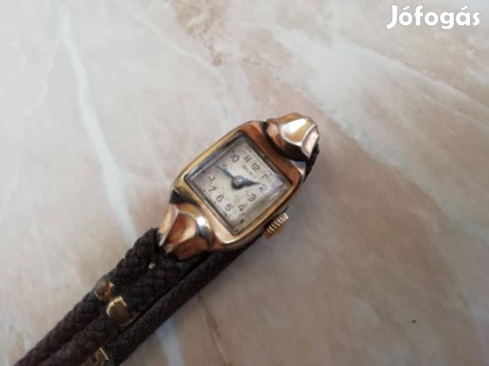 Régi Női szép Select aranyozott karóra ritka db