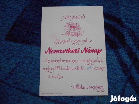 Régi Nőnapi kártyák