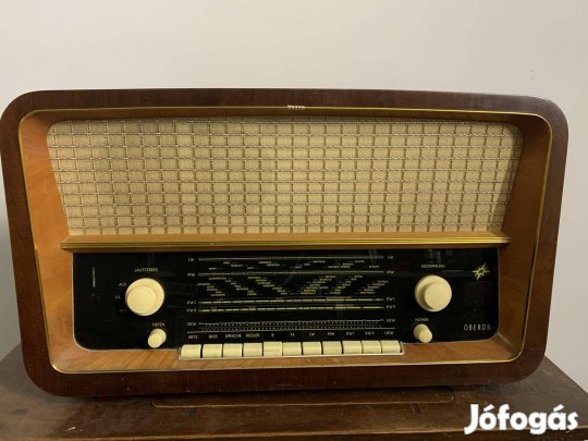 Régi Oberon csöves rádió 