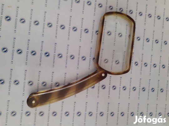 Régi Ofotért nagyító lupe szaru keretes üveg 6x8cm hibátlan