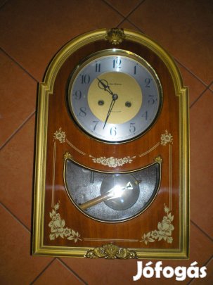 Régi Orosz Jantar falióra kulccsal szép állapotban és működik