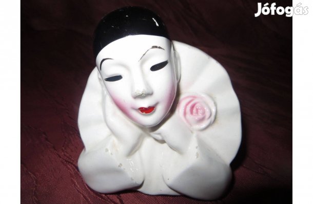 Régi Pierrot kerámia bohóc 2