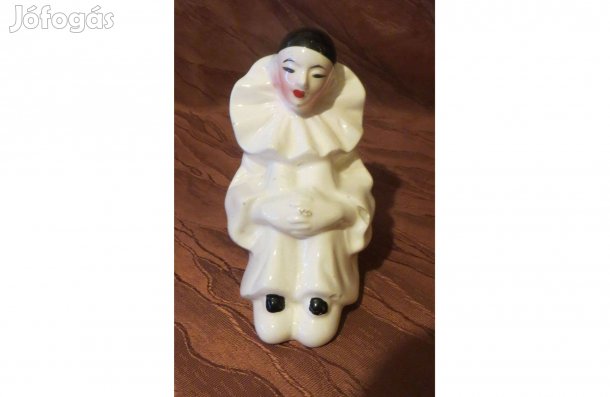Régi Pierrot porcelán bohóc 3