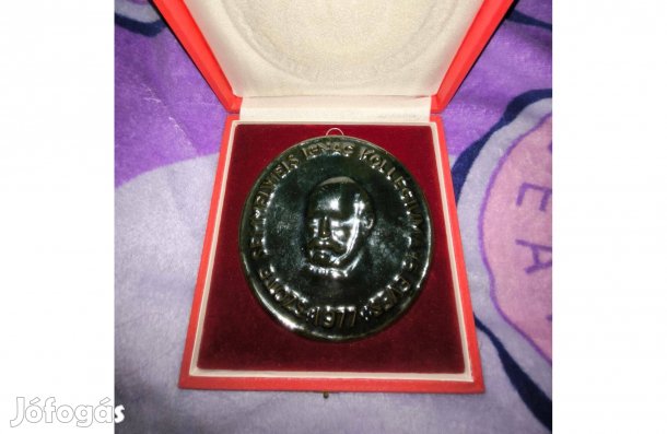 Régi Plakett Semmelweis Ignác 1977