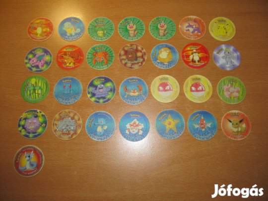 Régi Pokémon Cheetos Tazo: 1, 2, 3 és duó kupac