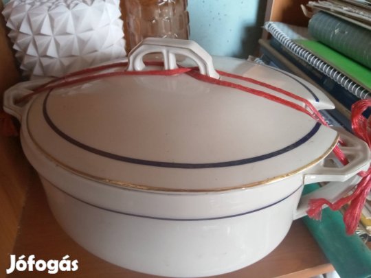 Régi Porcelán leveses tálaló