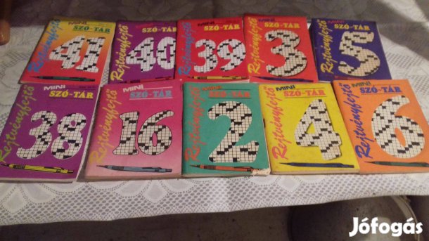 Régi Rejtvényfejtő szótár össz 5db