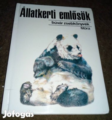 Régi Retro Magyar Búvár Zsebkönyvek sorozat : Állatkerti emlősök 