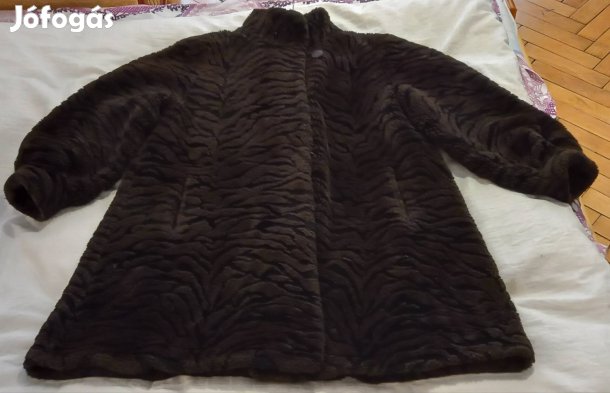 Régi Retro Műszőrme Bunda Téli Kabát 