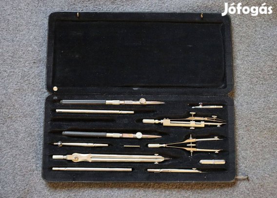 Régi Riefler-Nesselwang körzőkészlet