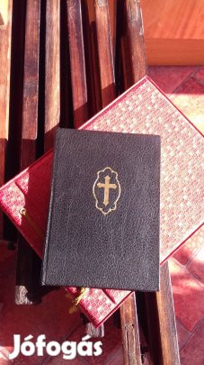 Régi Római Katolikus énekeskönyv bőr kötésben hibátlan
